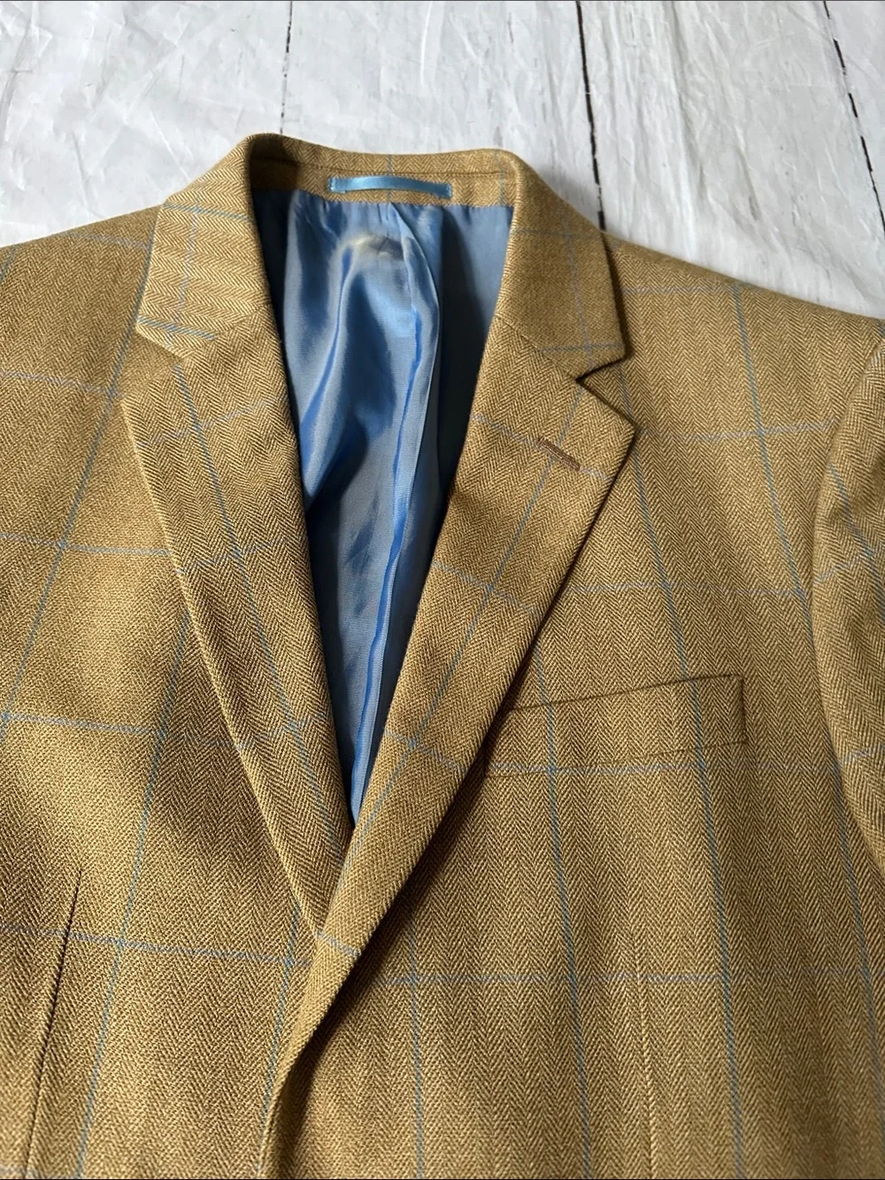 Stumper & Fielding Great Britain Tweed plaid Blazer Blend Sport Coat 40R luxury
